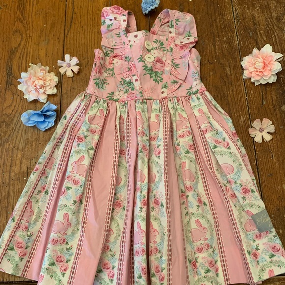 Eleanor Rose Garden Bunnies Dress - Picture 12 of 15